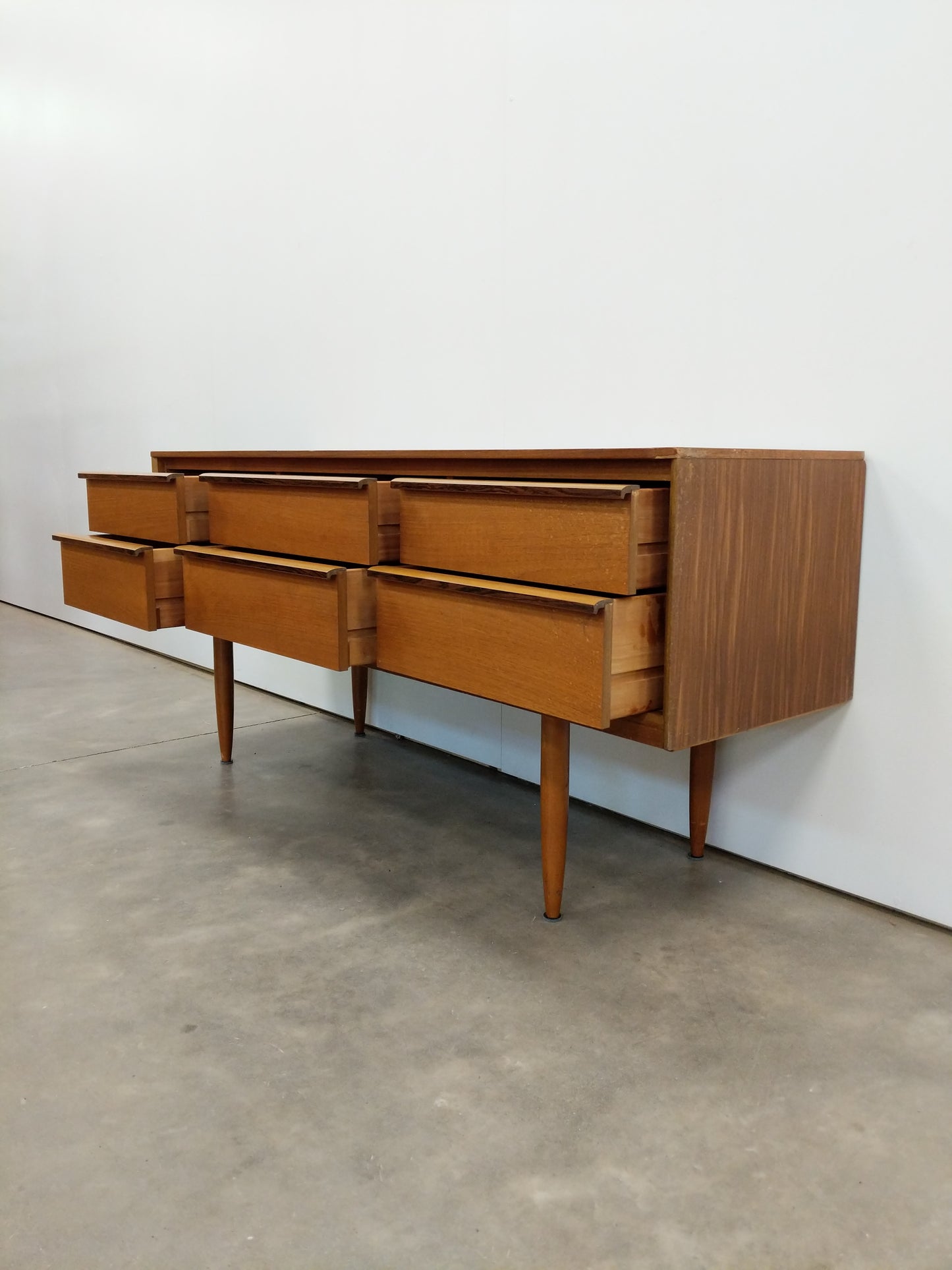 Vintage Mid Century Modern Teak Dresser by Austinsuite