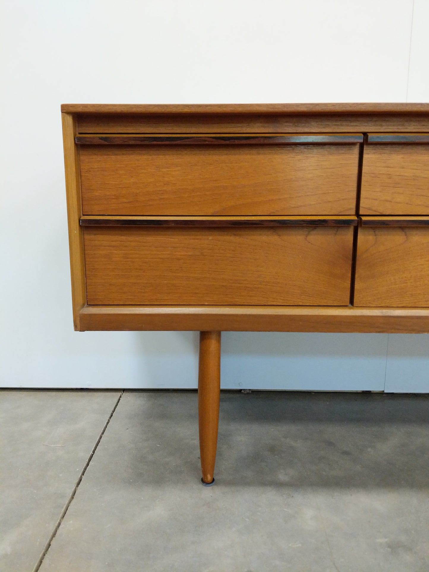 Vintage Mid Century Modern Teak Dresser by Austinsuite