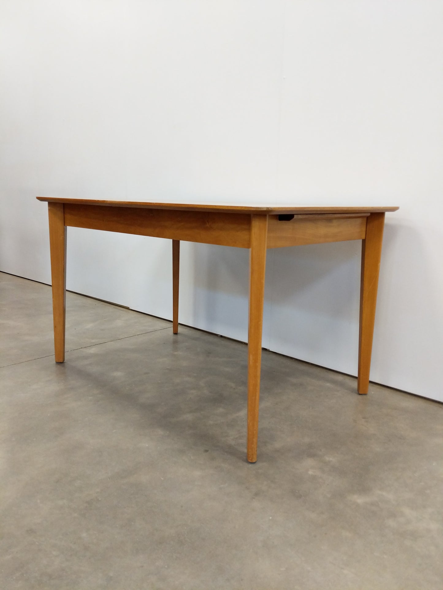 Vintage Mid Century Modern Extendable Dining Table