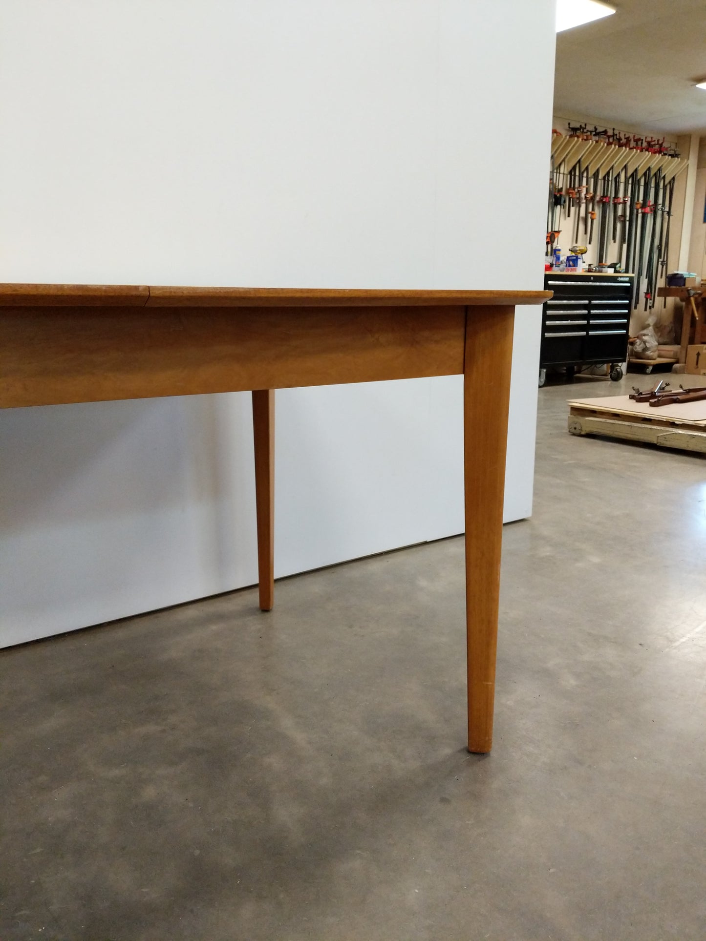 Vintage Mid Century Modern Extendable Dining Table