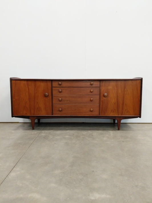 Vintage Mid Century Modern Teak Credenza by A. Younger