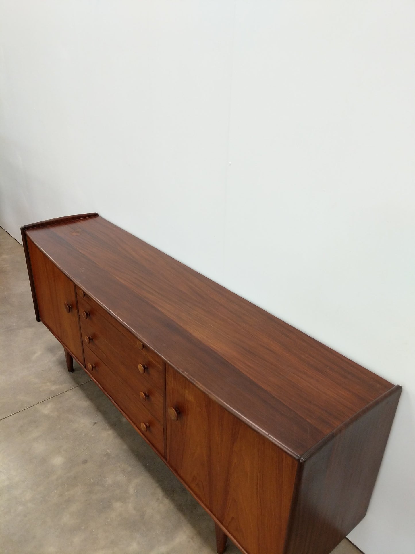 Vintage Mid Century Modern Teak Credenza by A. Younger