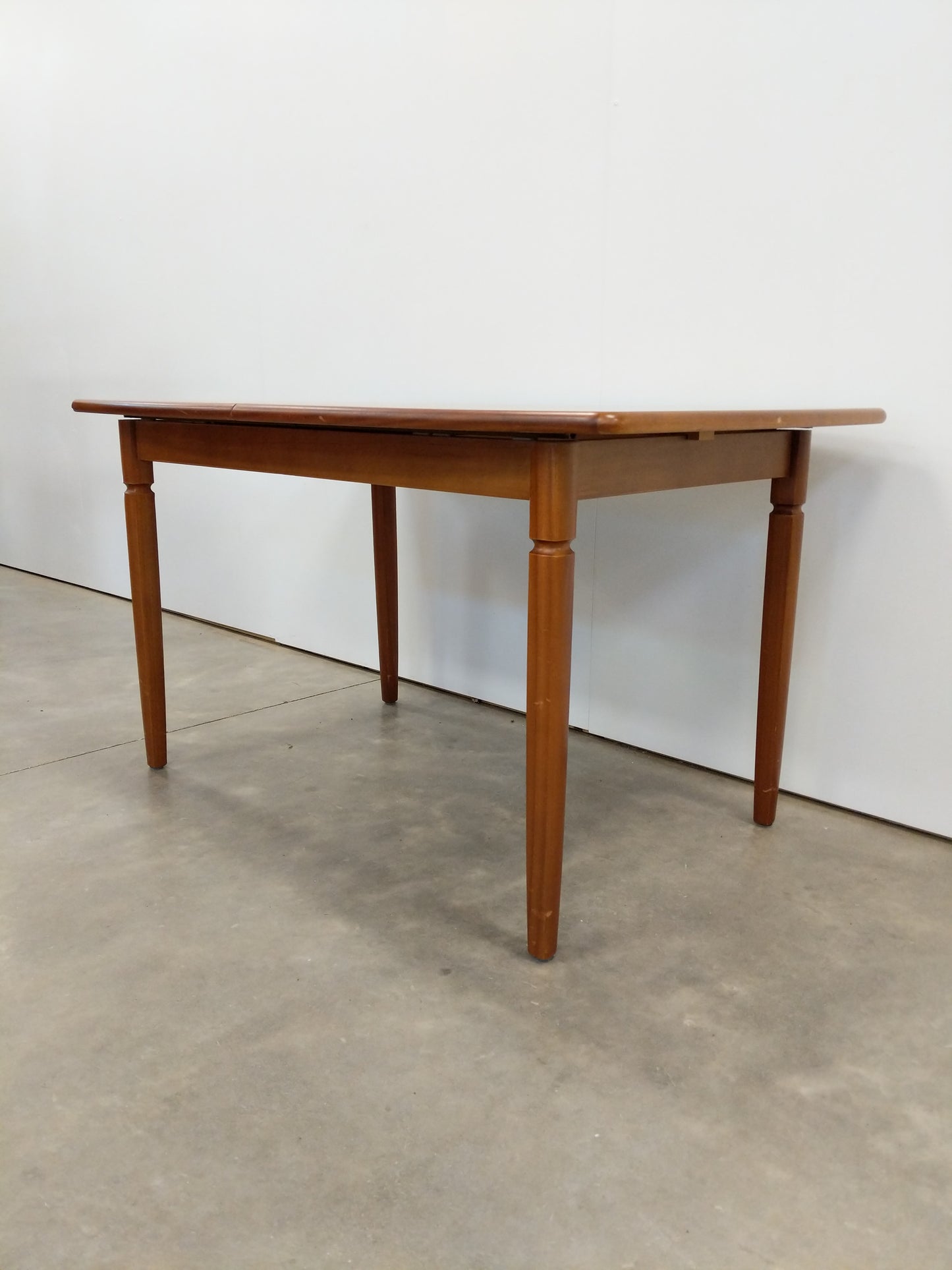 Vintage Mid Century Modern Teak Extendable Dining Table by Meredew