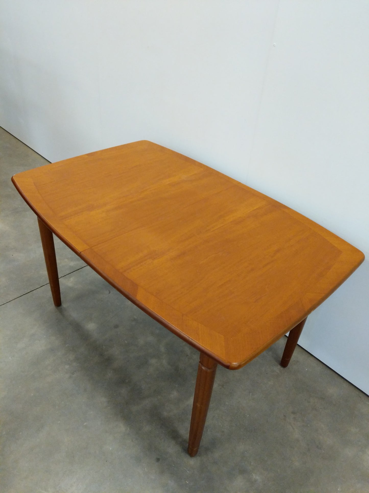 Vintage Mid Century Modern Teak Extendable Dining Table by Meredew