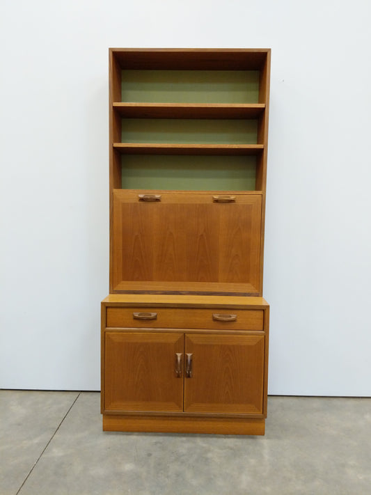 Vintage Mid Century Modern Teak Bookshelf Cabinet by G Plan