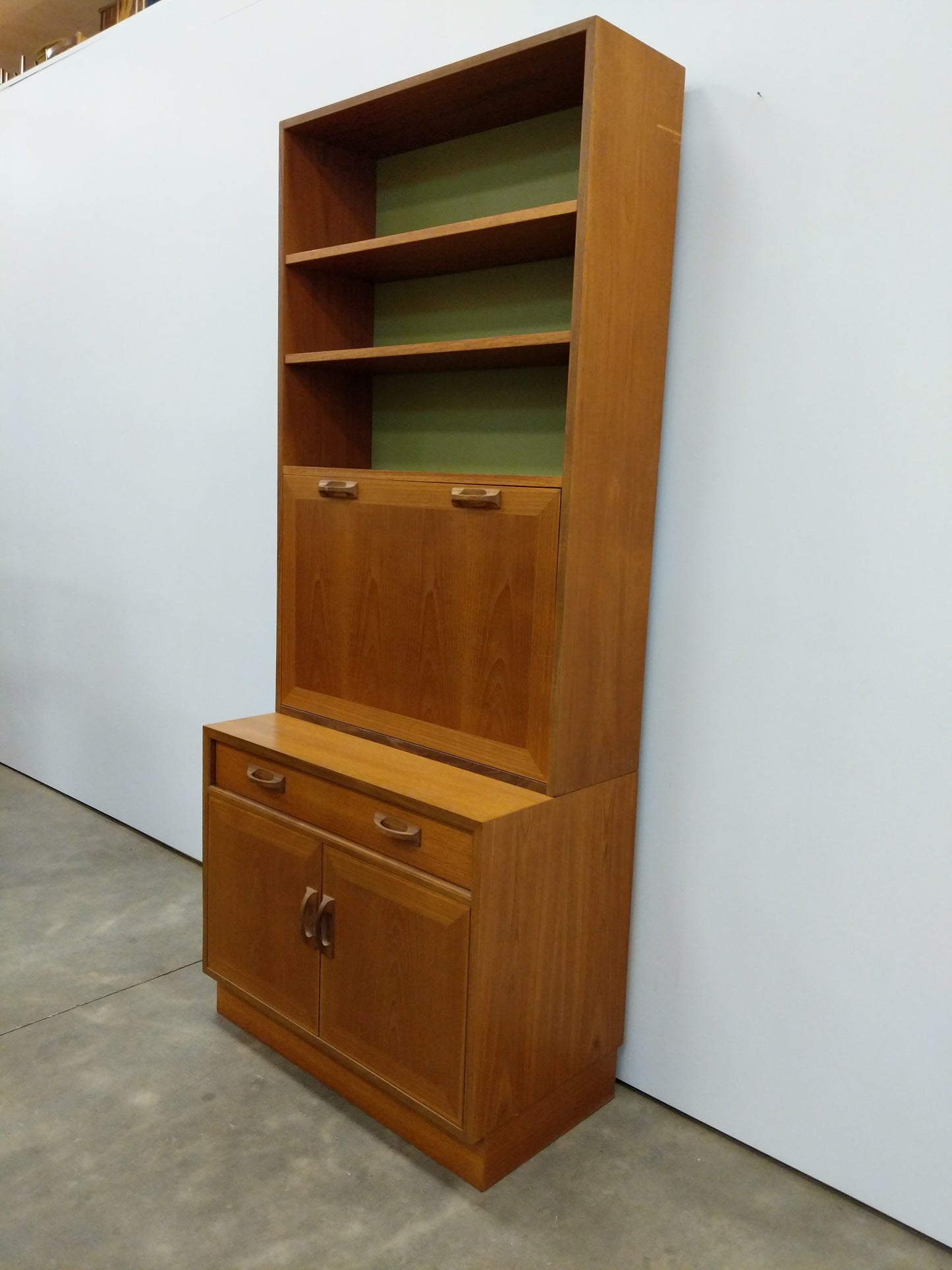 Vintage Mid Century Modern Teak Bookshelf Cabinet by G Plan