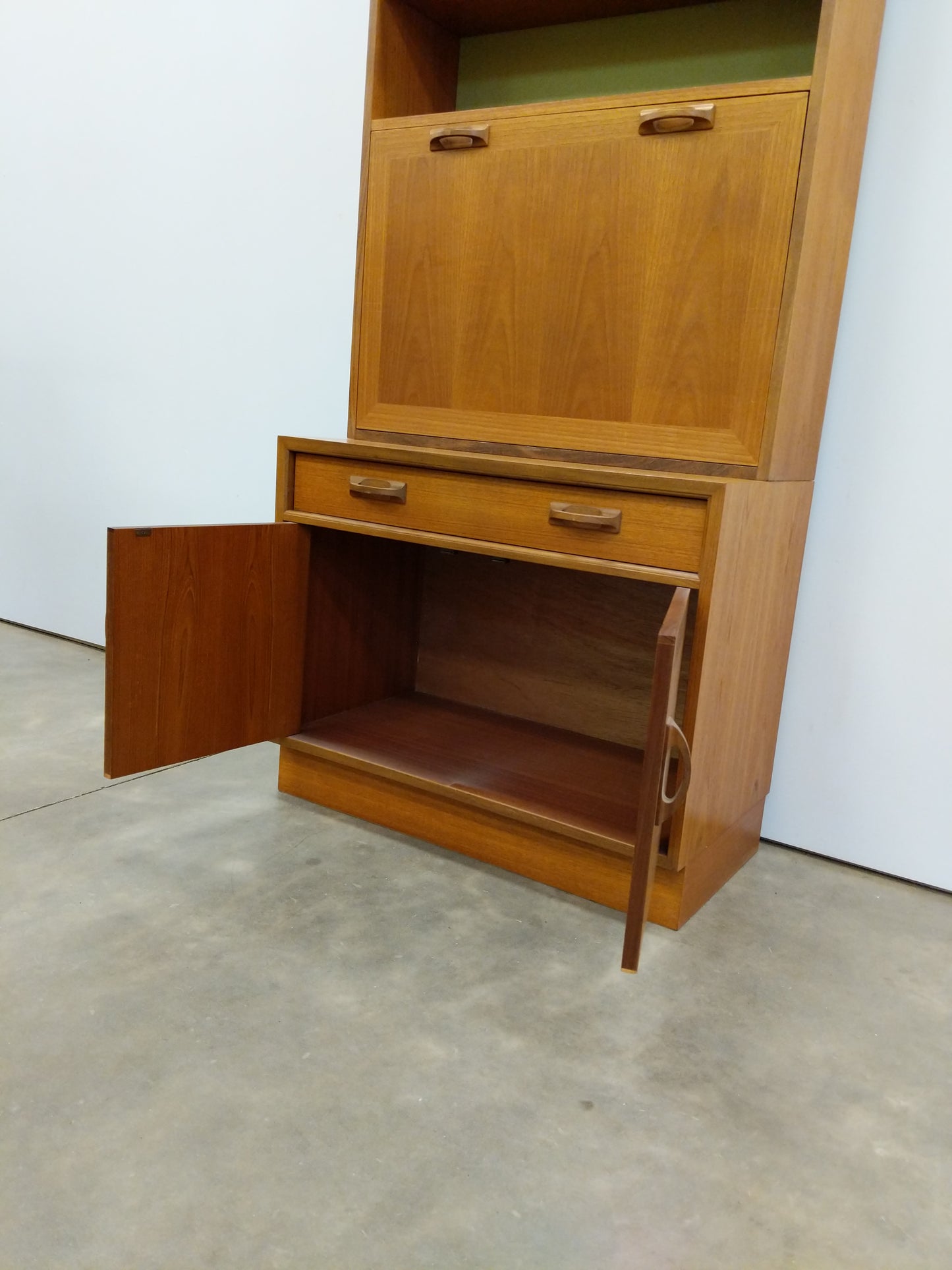 Vintage Mid Century Modern Teak Bookshelf Cabinet by G Plan