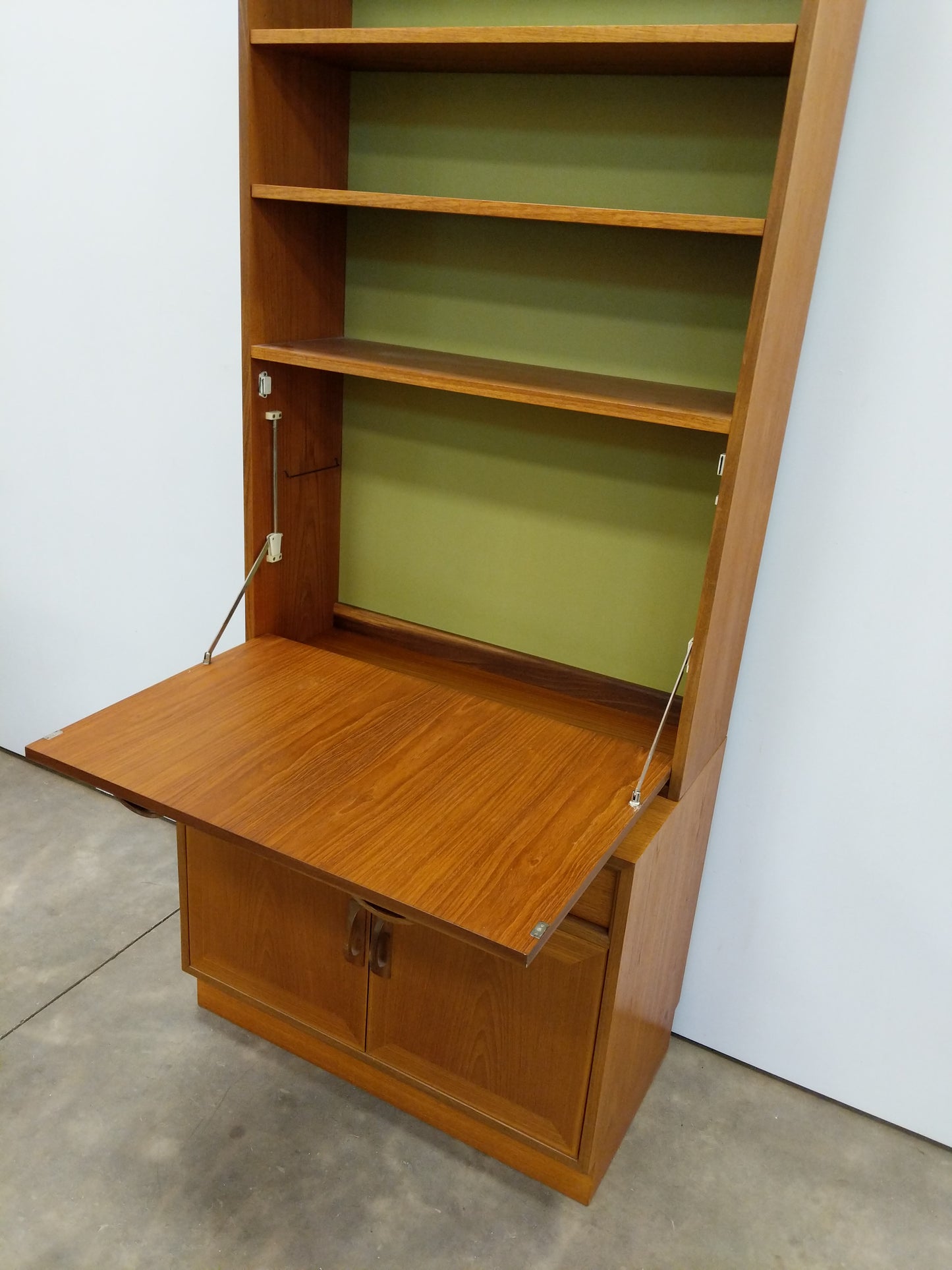 Vintage Mid Century Modern Teak Bookshelf Cabinet by G Plan