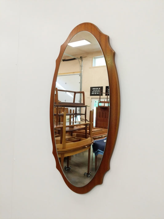 Vintage Mid Century Modern Teak Mirror