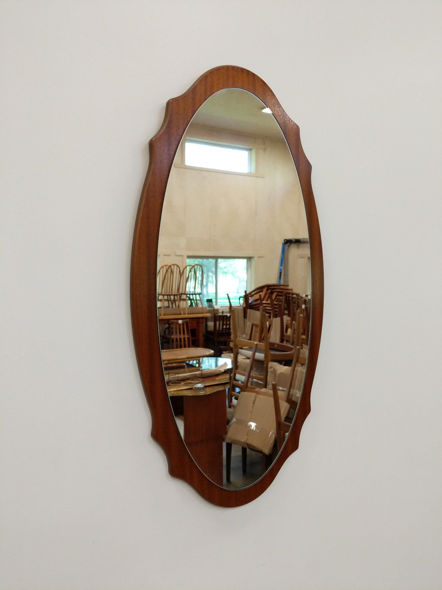 Vintage Mid Century Modern Teak Mirror
