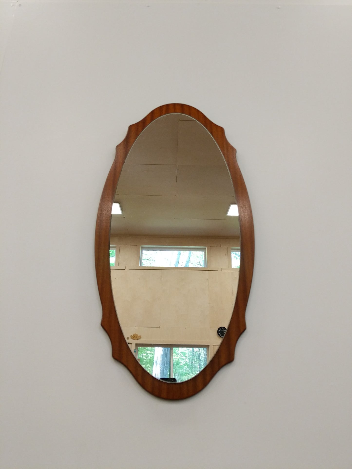 Vintage Mid Century Modern Teak Mirror