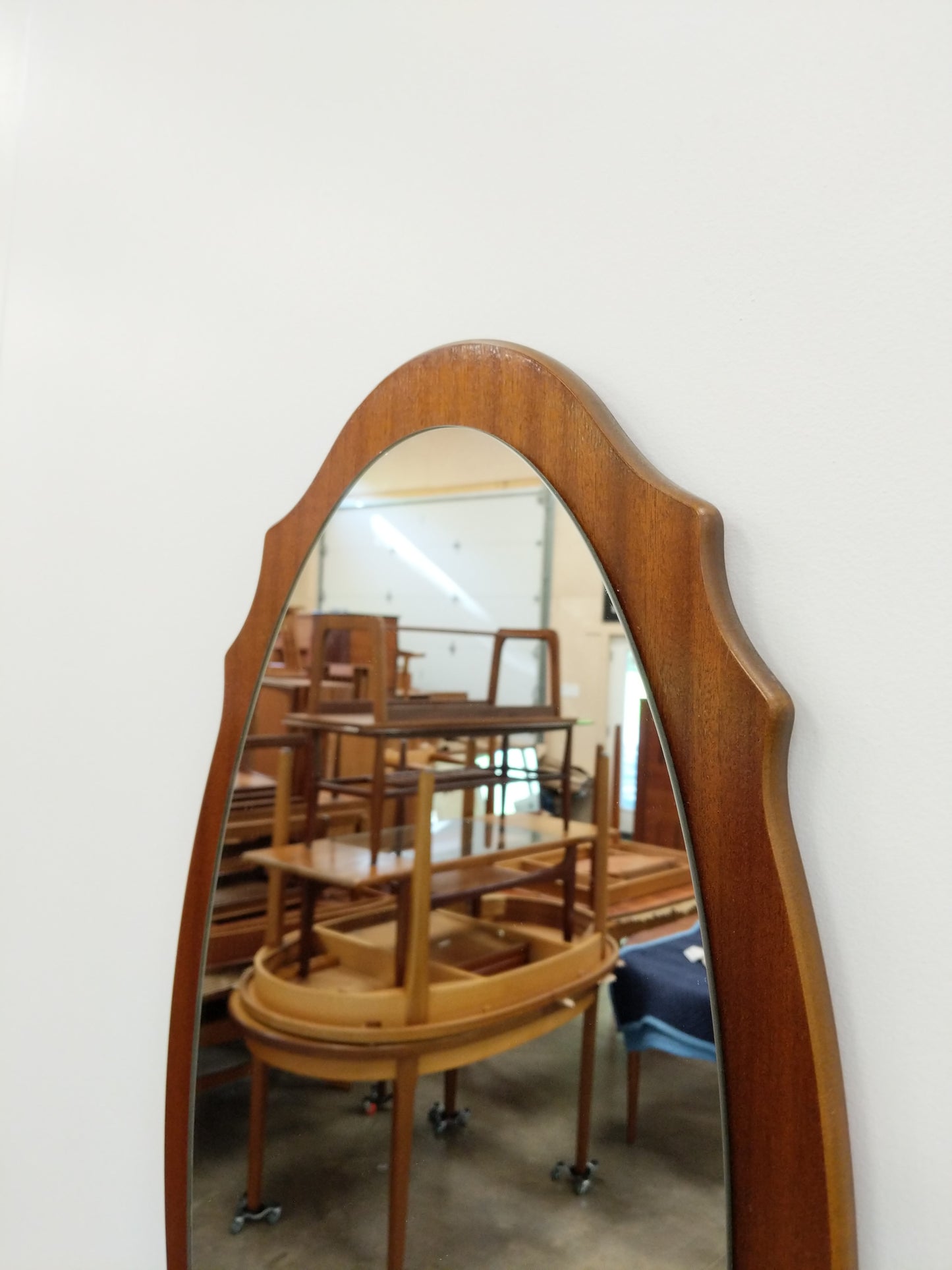 Vintage Mid Century Modern Teak Mirror