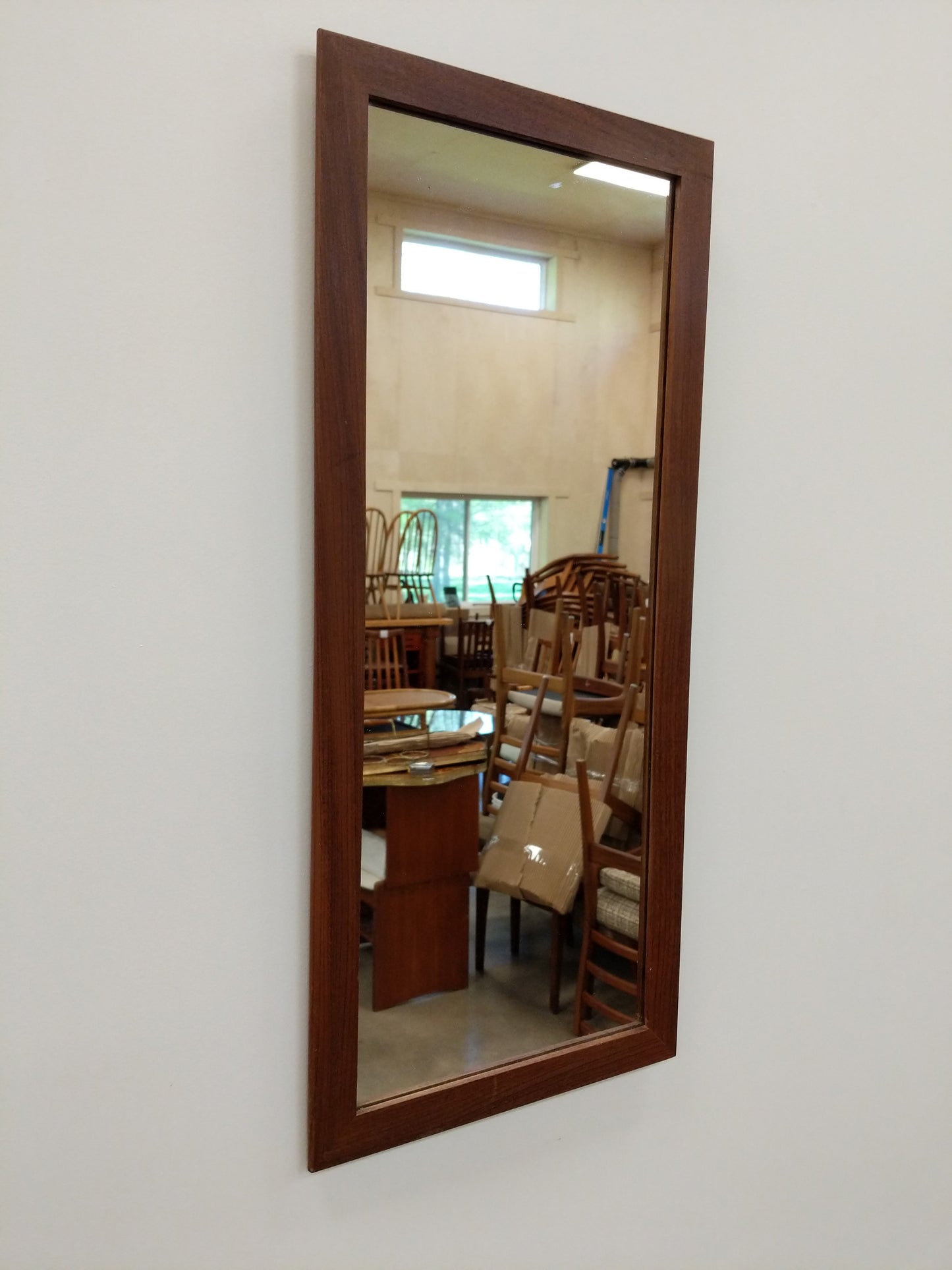 Vintage Mid Century Modern Teak Mirror