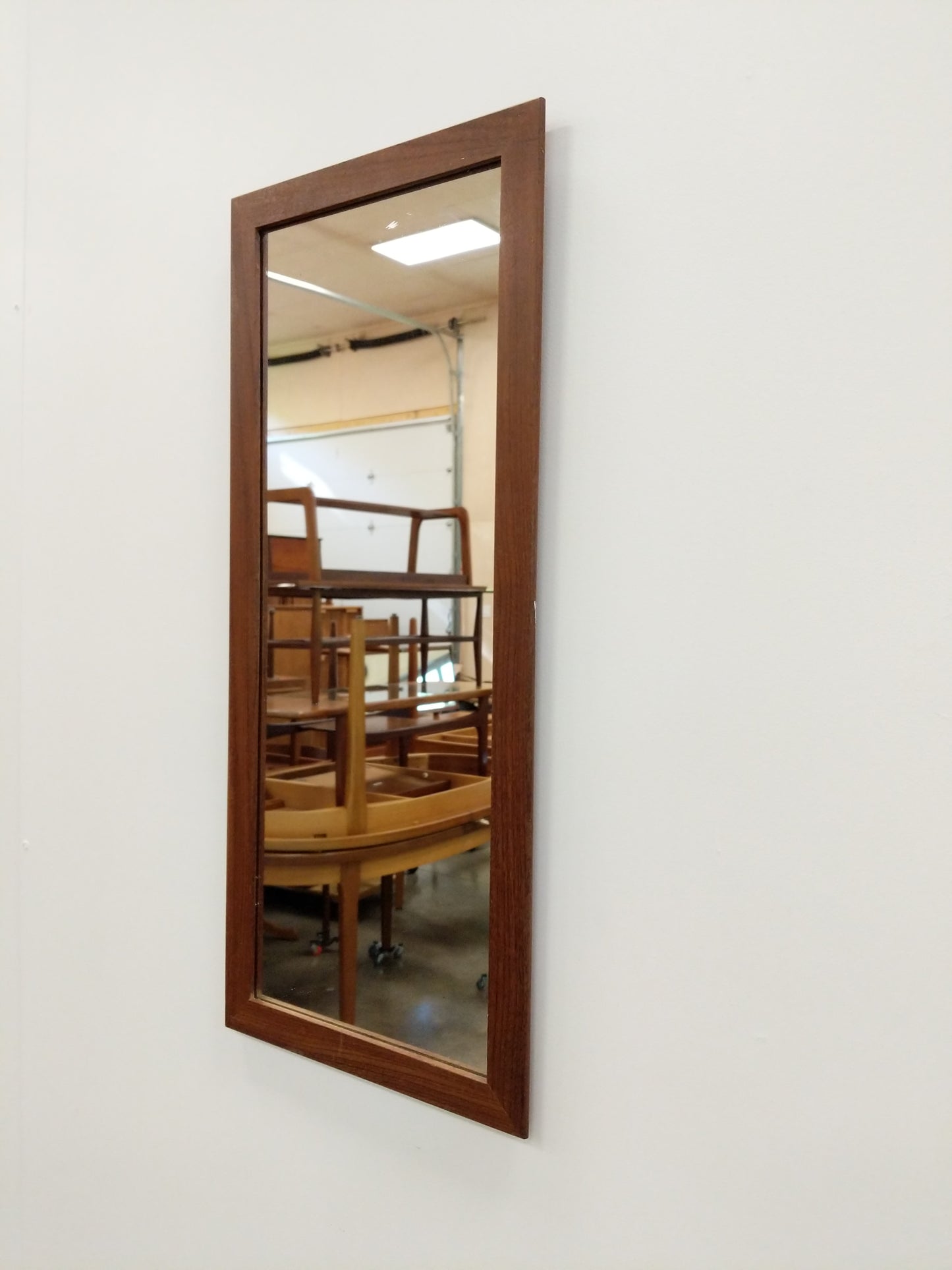 Vintage Mid Century Modern Teak Mirror
