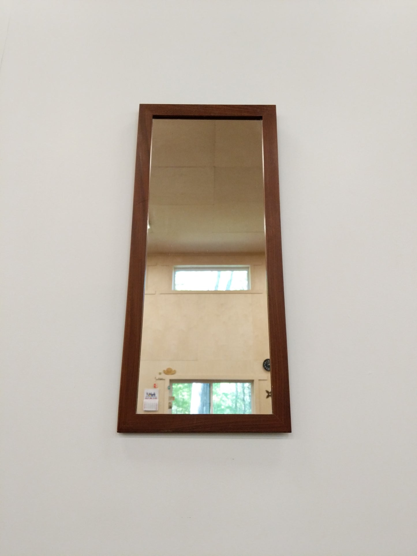 Vintage Mid Century Modern Teak Mirror