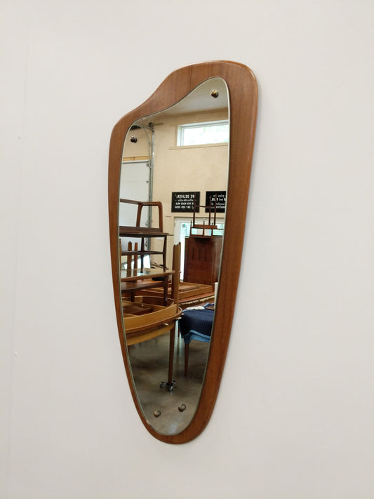 Vintage Mid Century Modern Teak Mirror