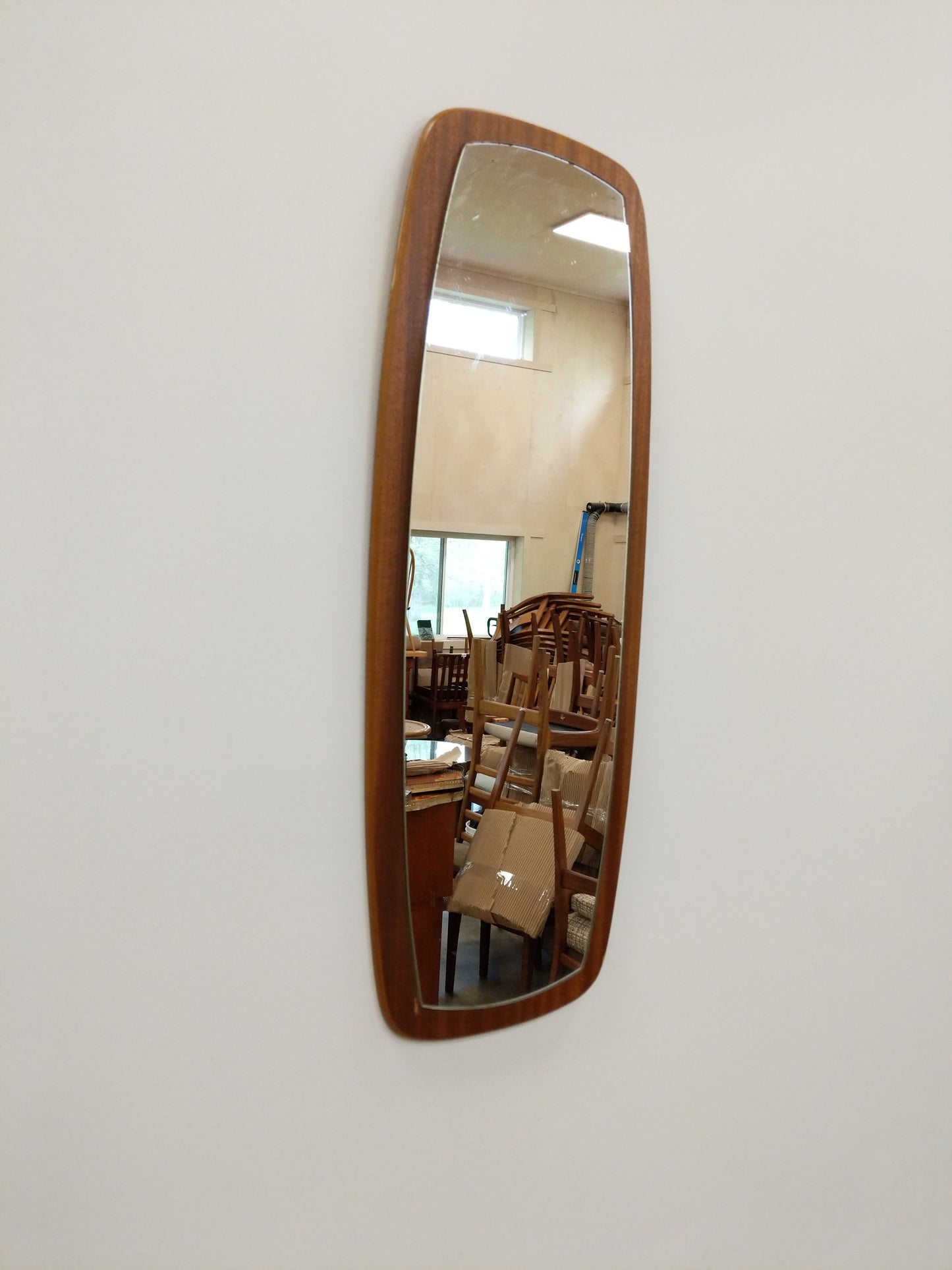 Vintage Mid Century Modern Teak Mirror