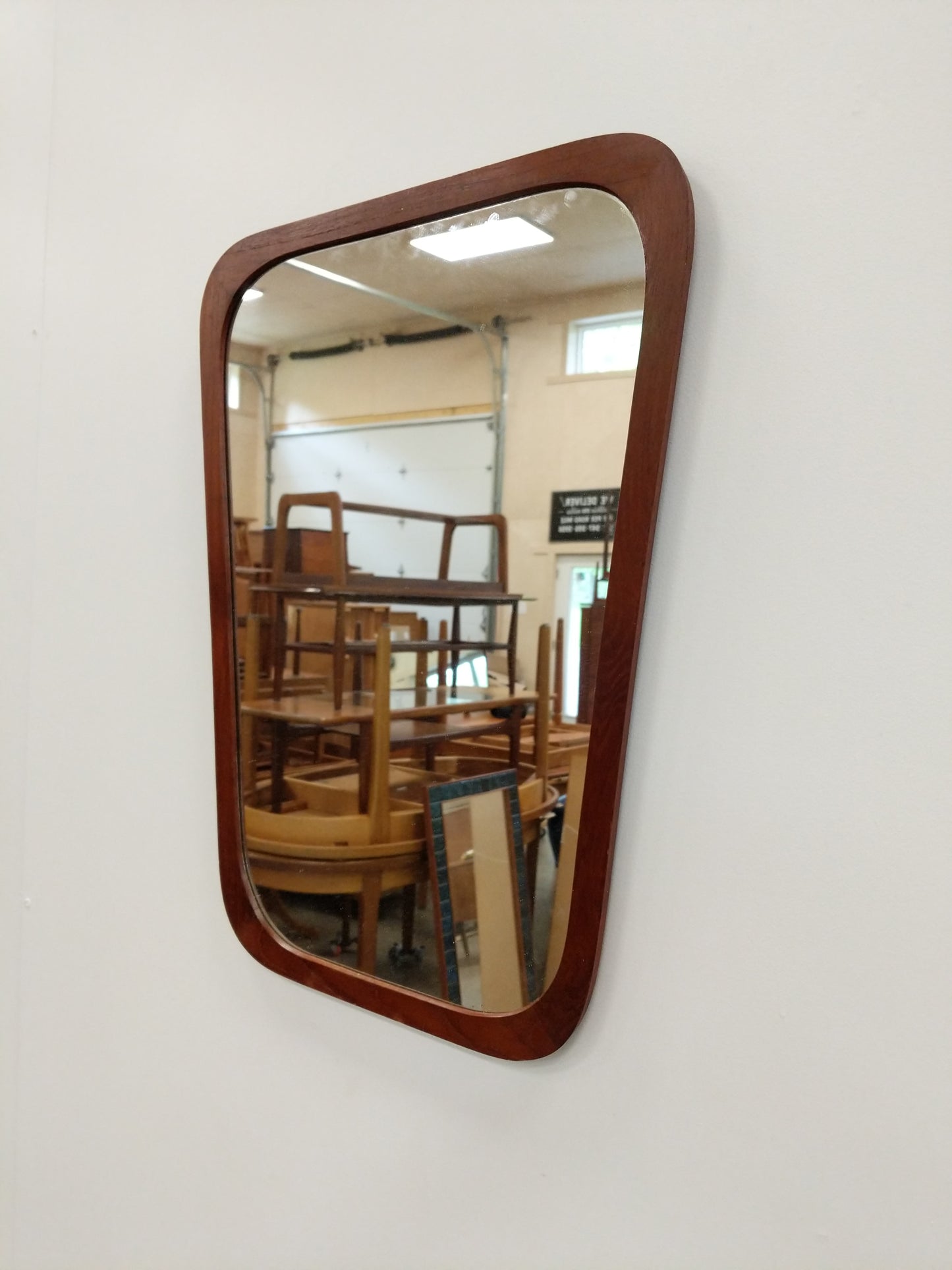 Vintage Danish Modern Teak Mirror