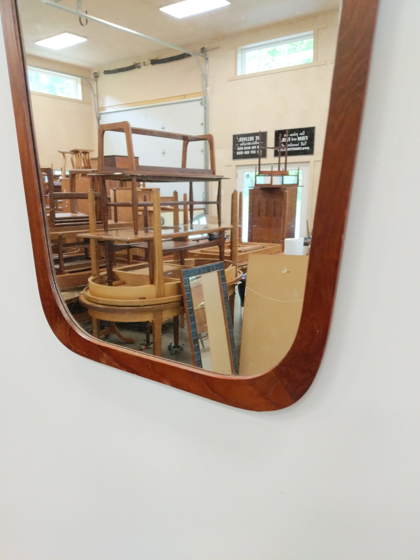 Vintage Danish Modern Teak Mirror