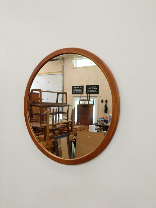 Vintage Mid Century Modern Teak Mirror