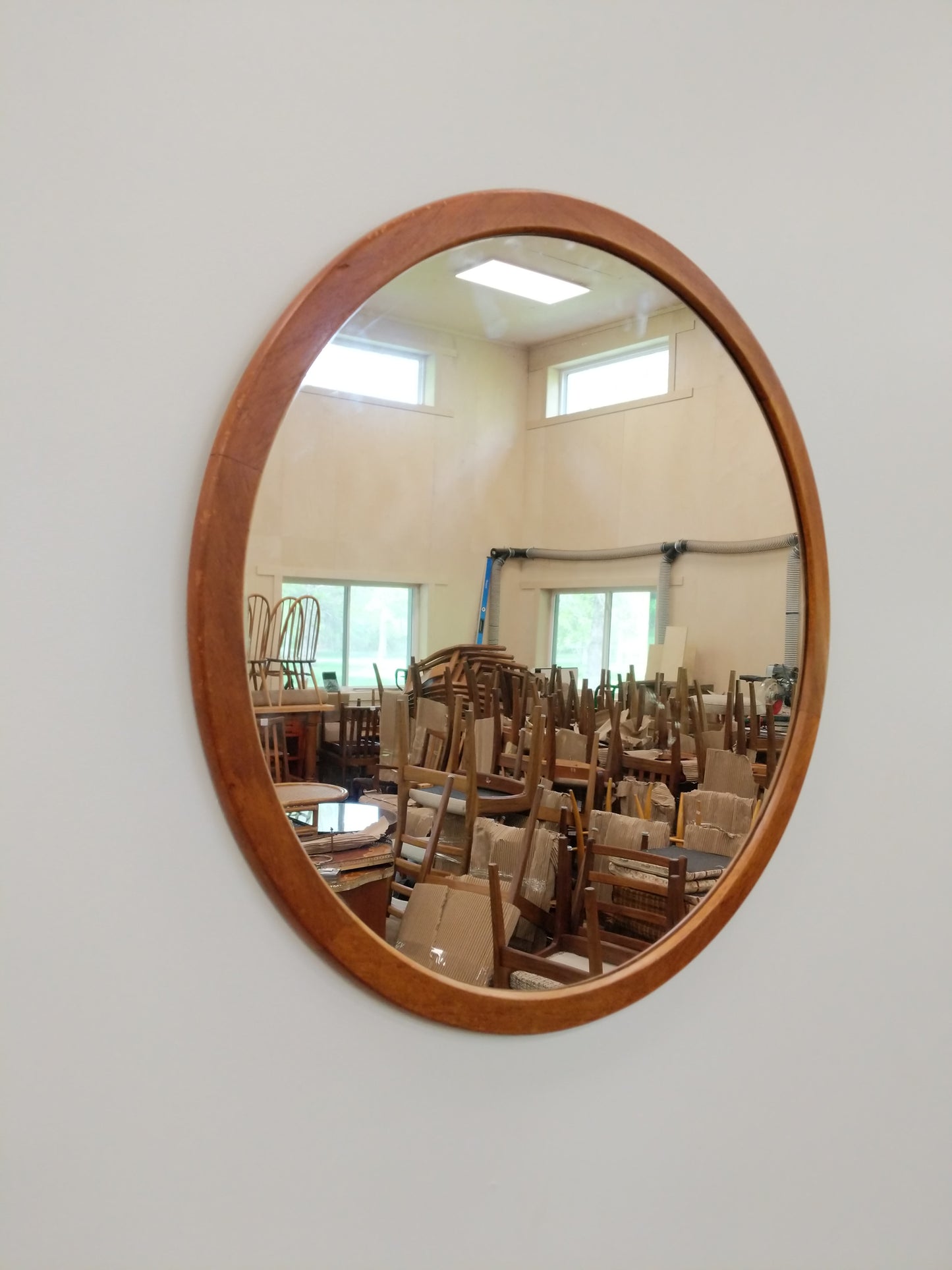 Vintage Mid Century Modern Teak Mirror