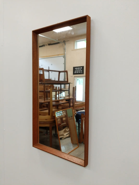 Vintage Danish Modern Teak Mirror by Risskov