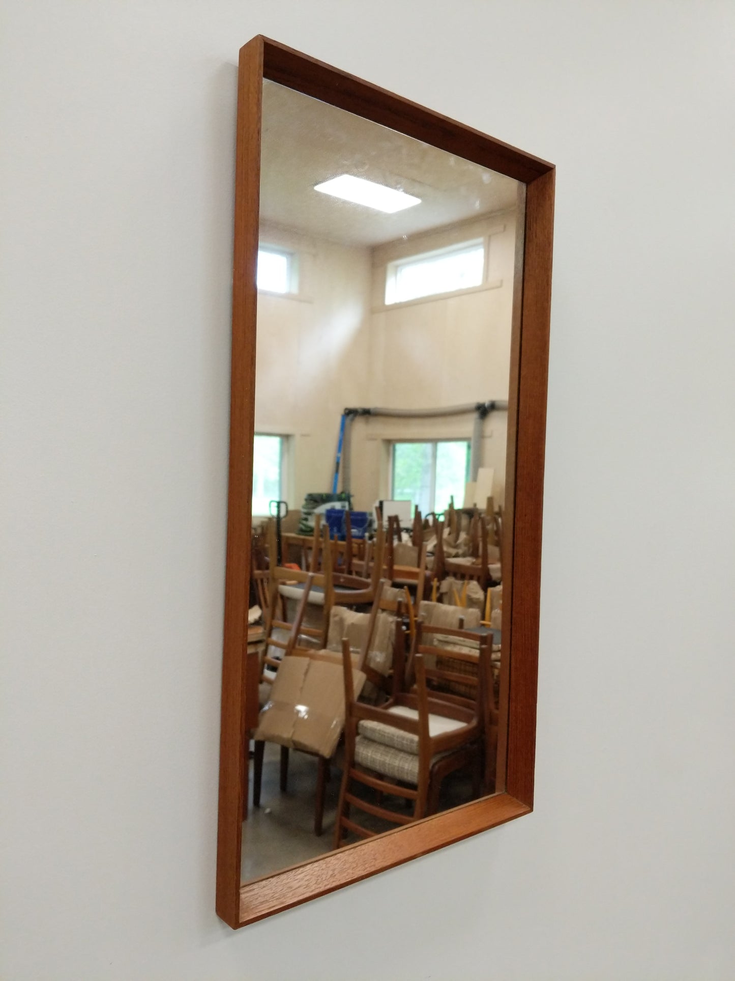 Vintage Danish Modern Teak Mirror by Risskov