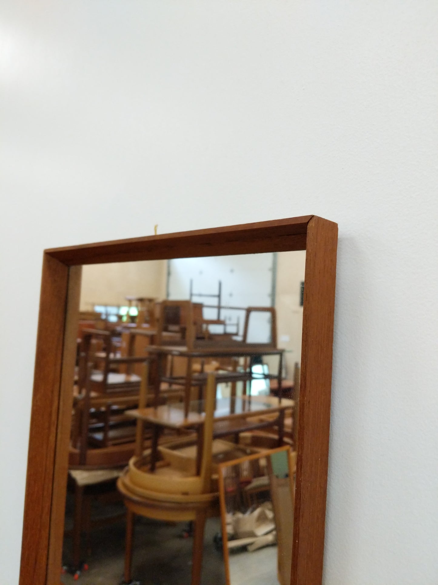 Vintage Danish Modern Teak Mirror by Risskov