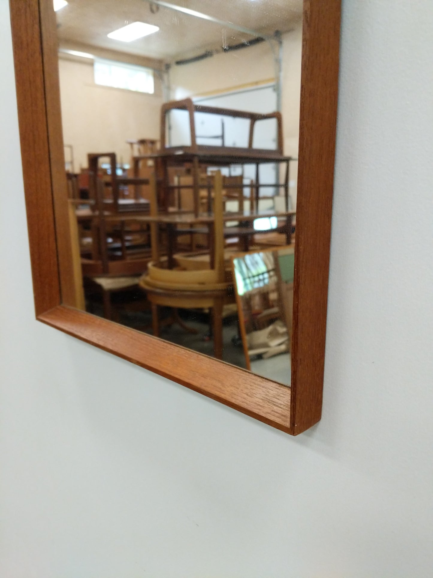 Vintage Danish Modern Teak Mirror by Risskov