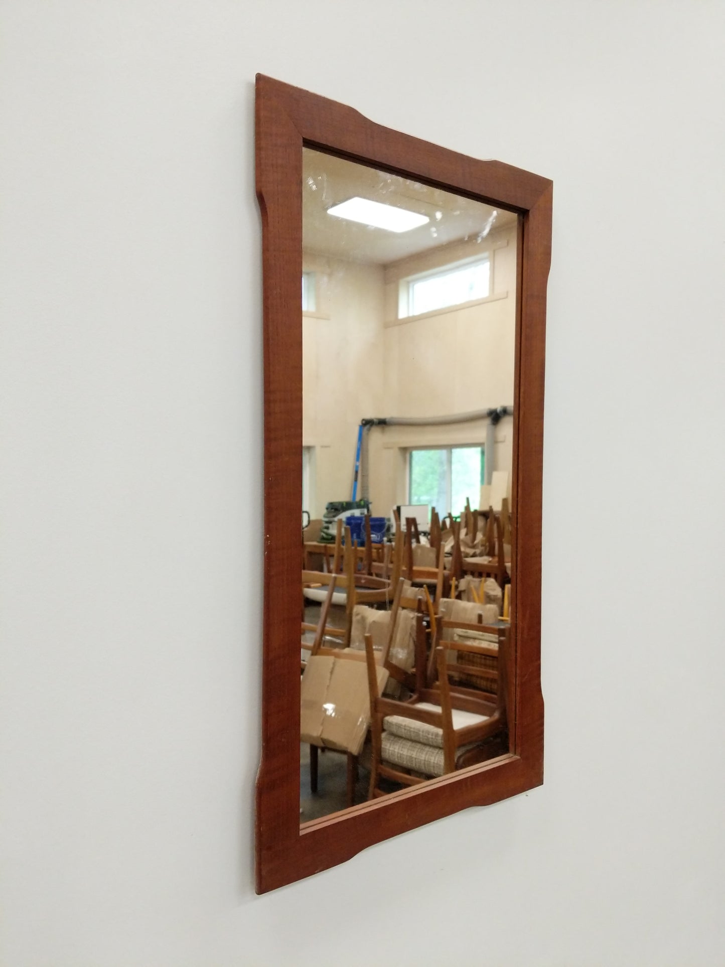 Vintage Danish Modern Teak Mirror by Johansen