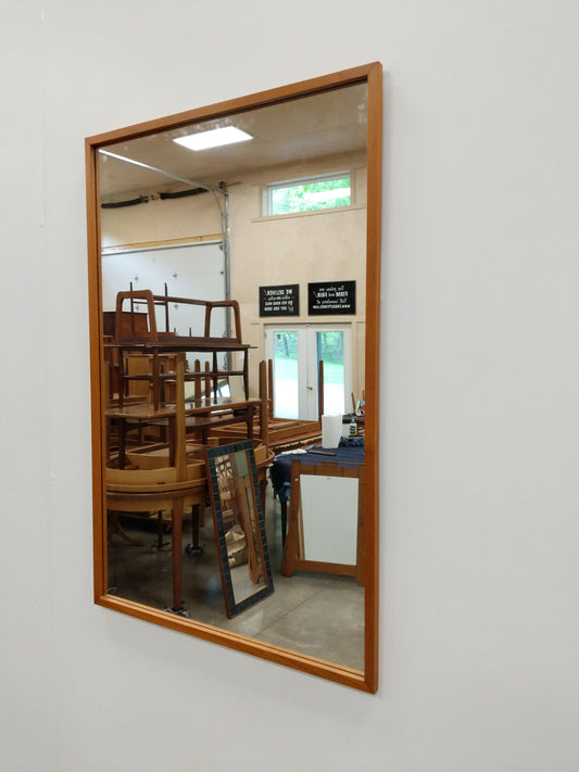 Vintage Danish Modern Teak Mirror by Pedersen & Hansen