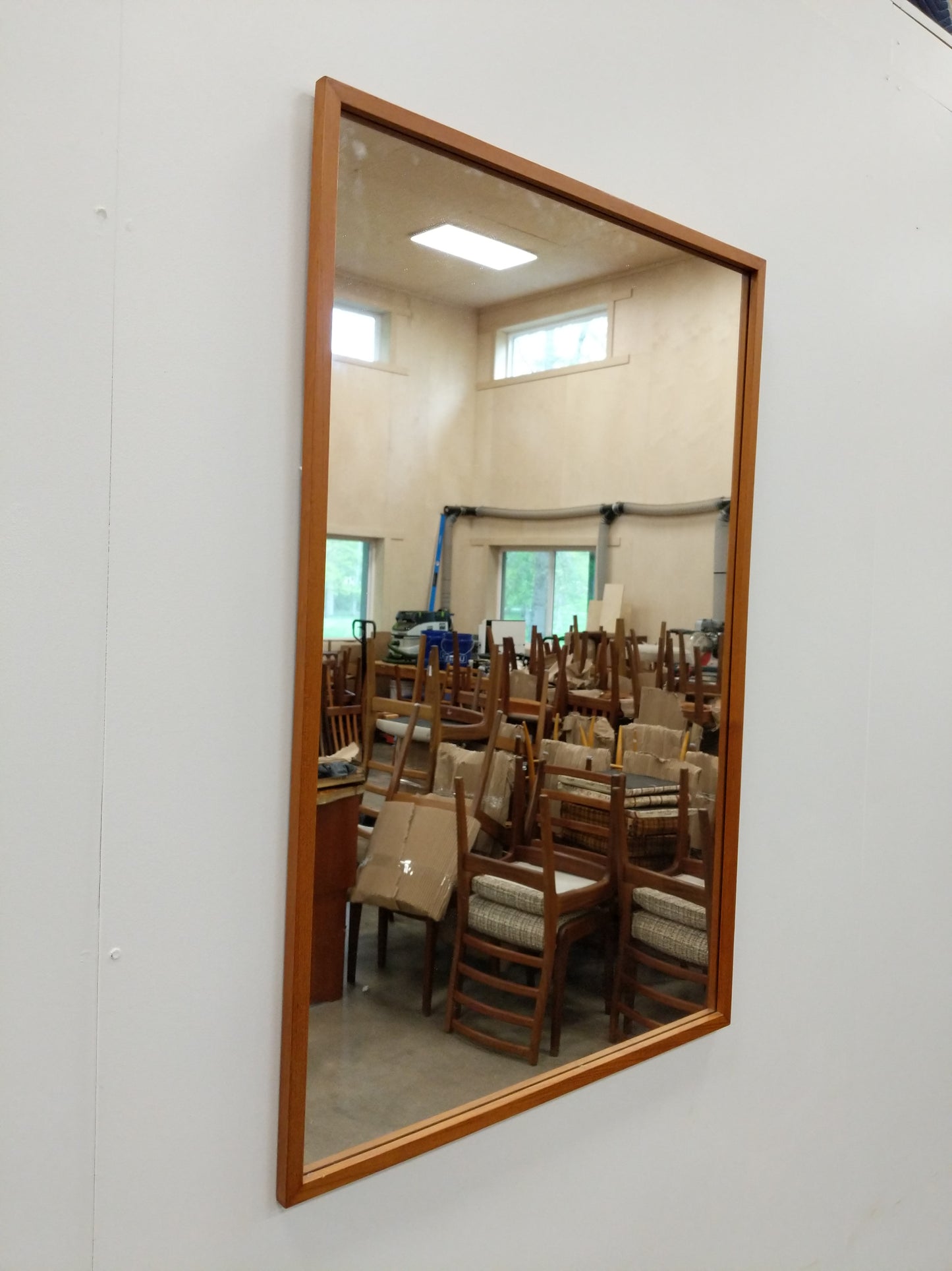 Vintage Danish Modern Teak Mirror by Pedersen & Hansen
