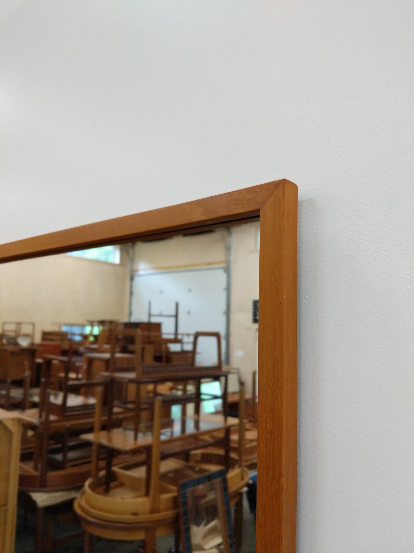 Vintage Danish Modern Teak Mirror by Pedersen & Hansen