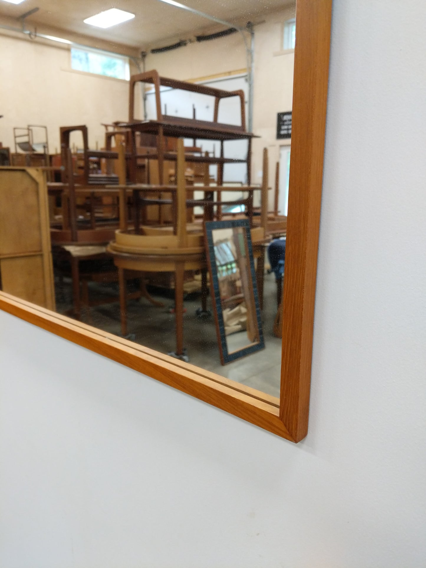 Vintage Danish Modern Teak Mirror by Pedersen & Hansen