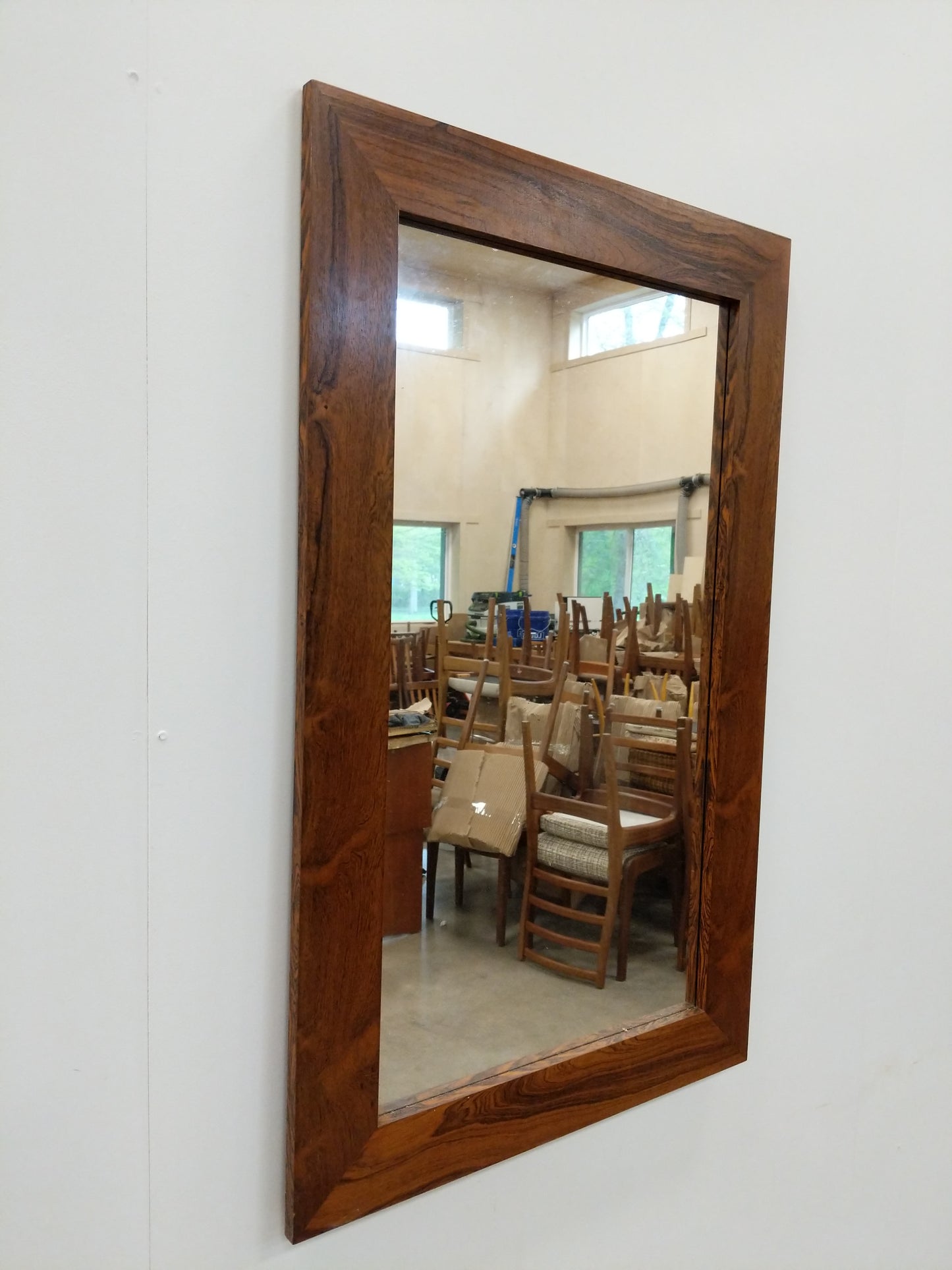 Vintage Danish Modern Rosewood Mirror