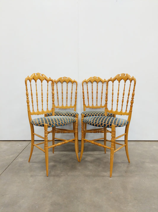 Set of 4 Vintage Italian Chiavari Chairs