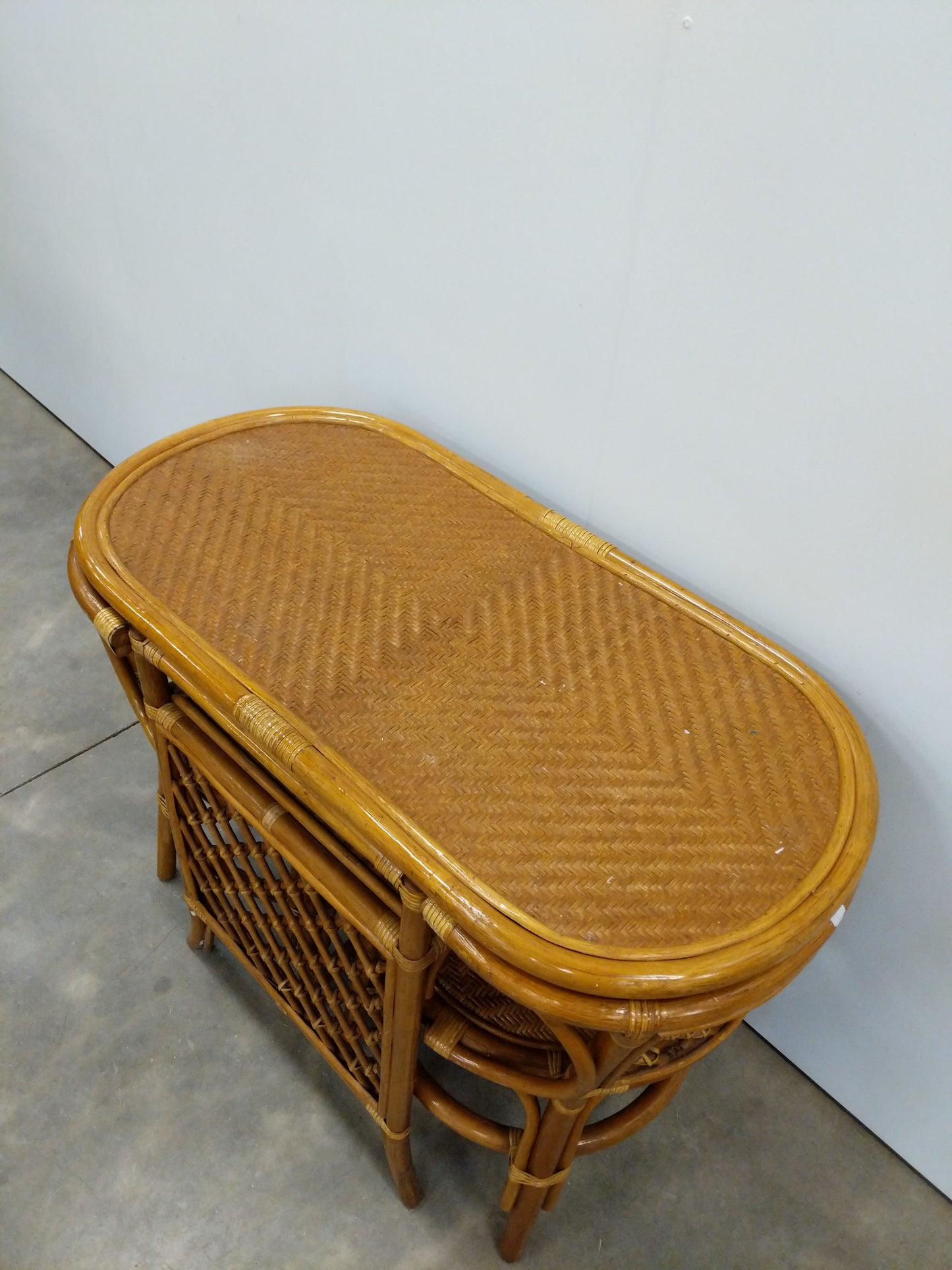 Vintage Italian Style Bamboo Cafe / Dining Set
