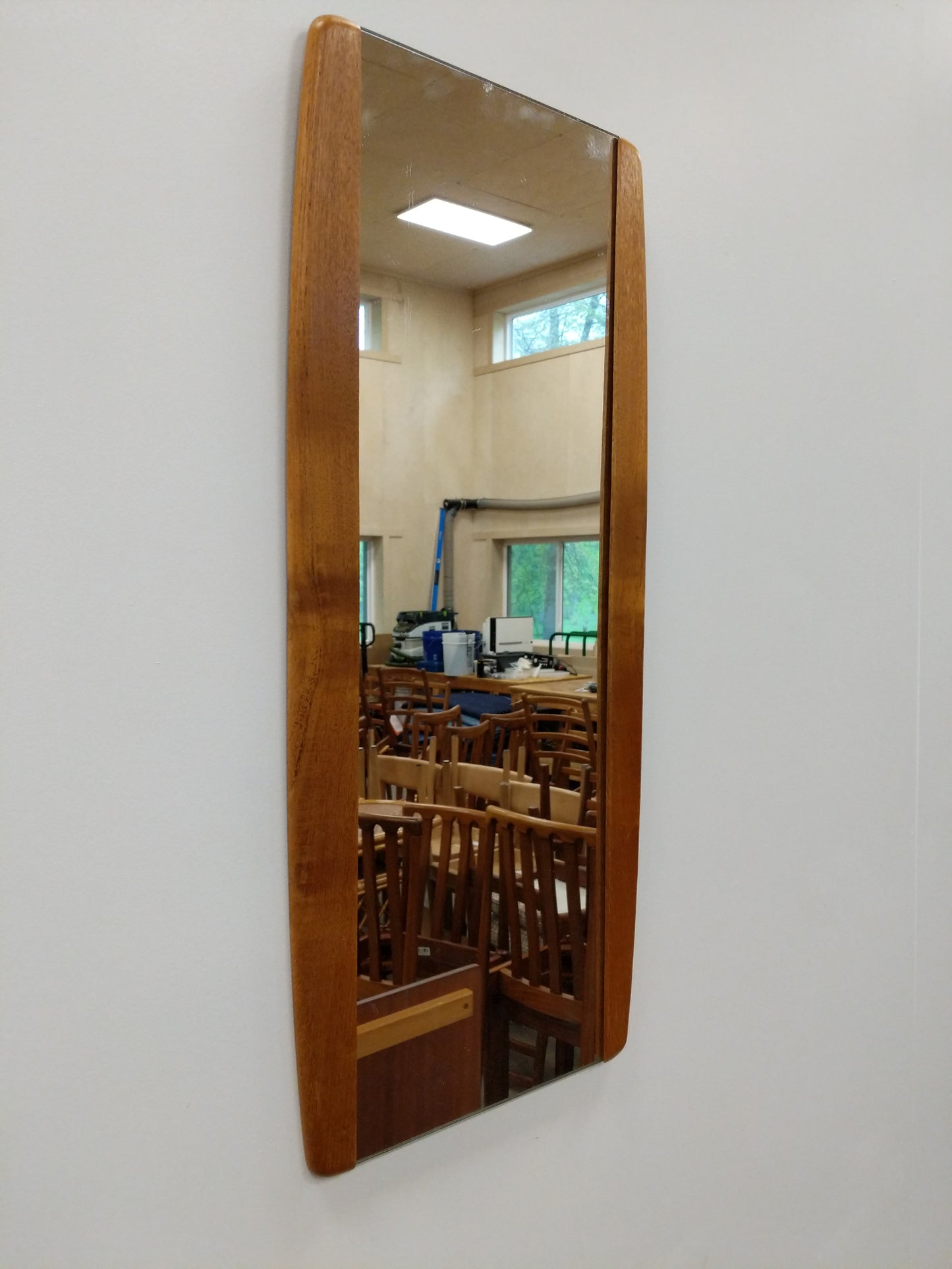 Vintage Mid Century Modern Teak Mirror