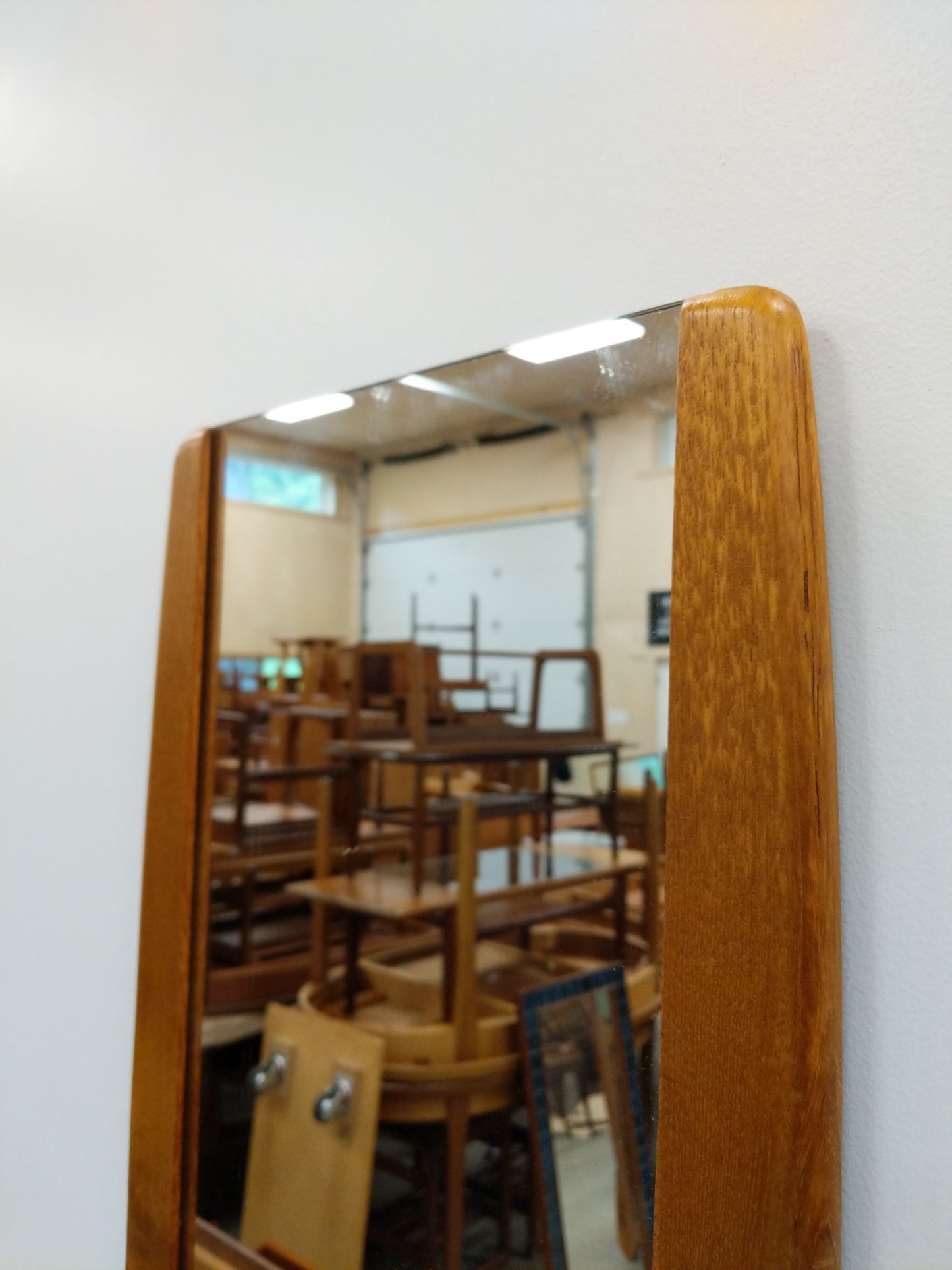 Vintage Mid Century Modern Teak Mirror