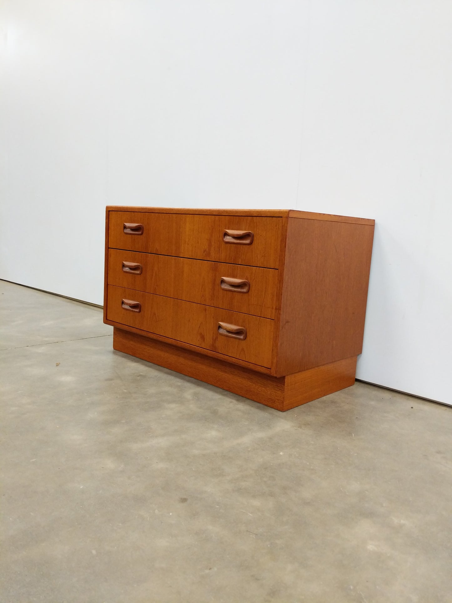 Vintage Mid Century Modern Teak Low Dresser by G Plan