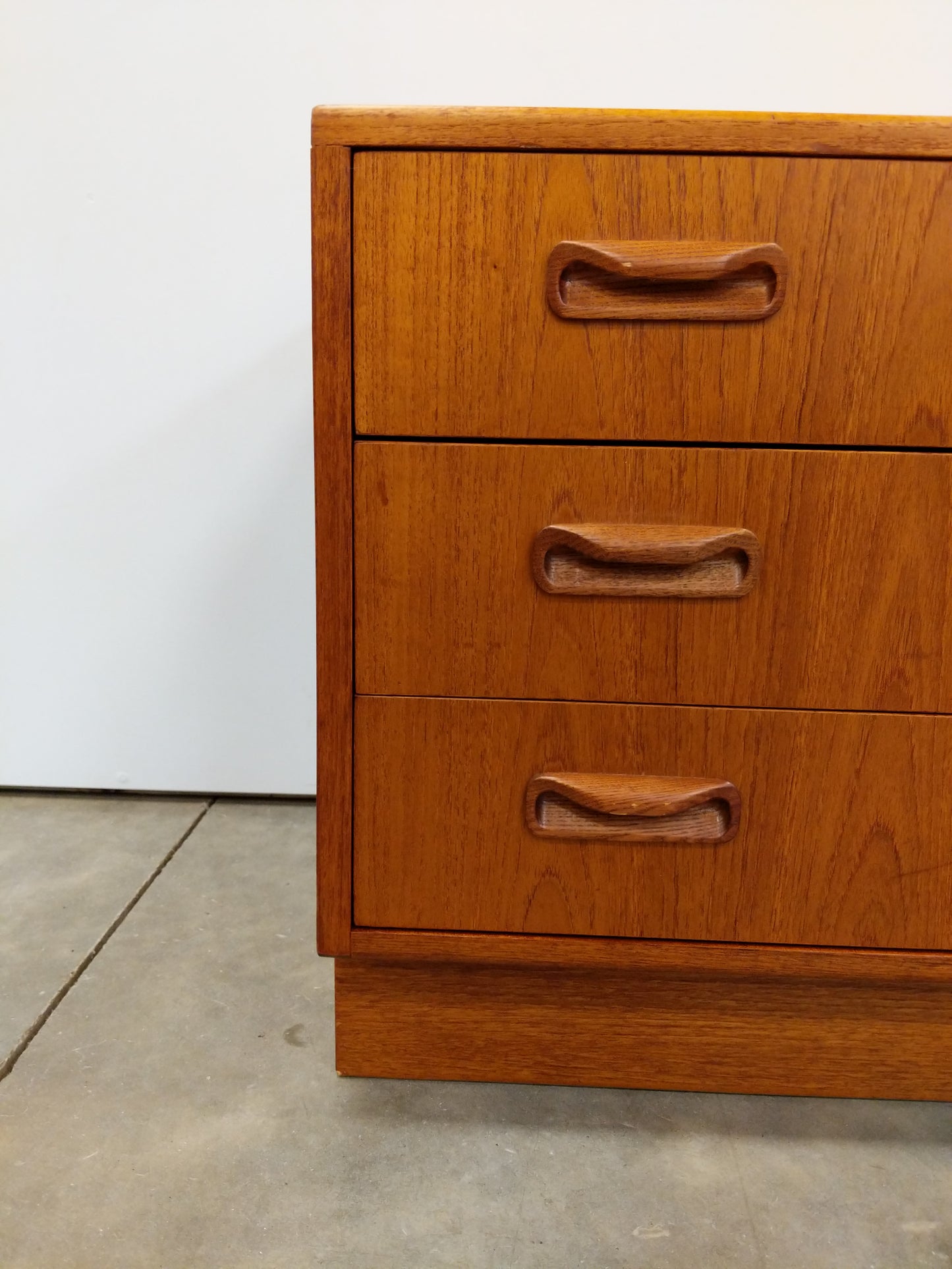 Vintage Mid Century Modern Teak Low Dresser by G Plan