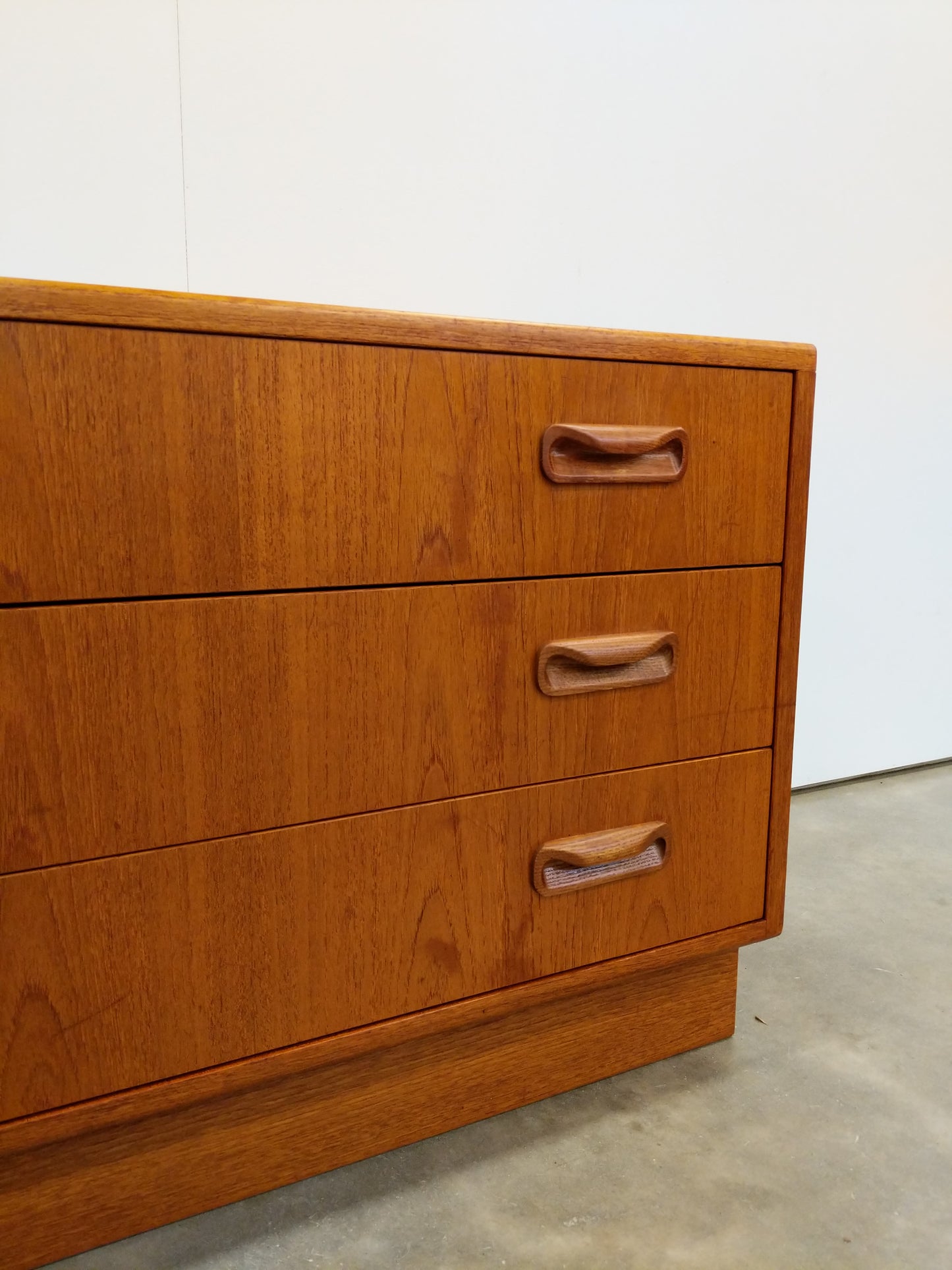 Vintage Mid Century Modern Teak Low Dresser by G Plan