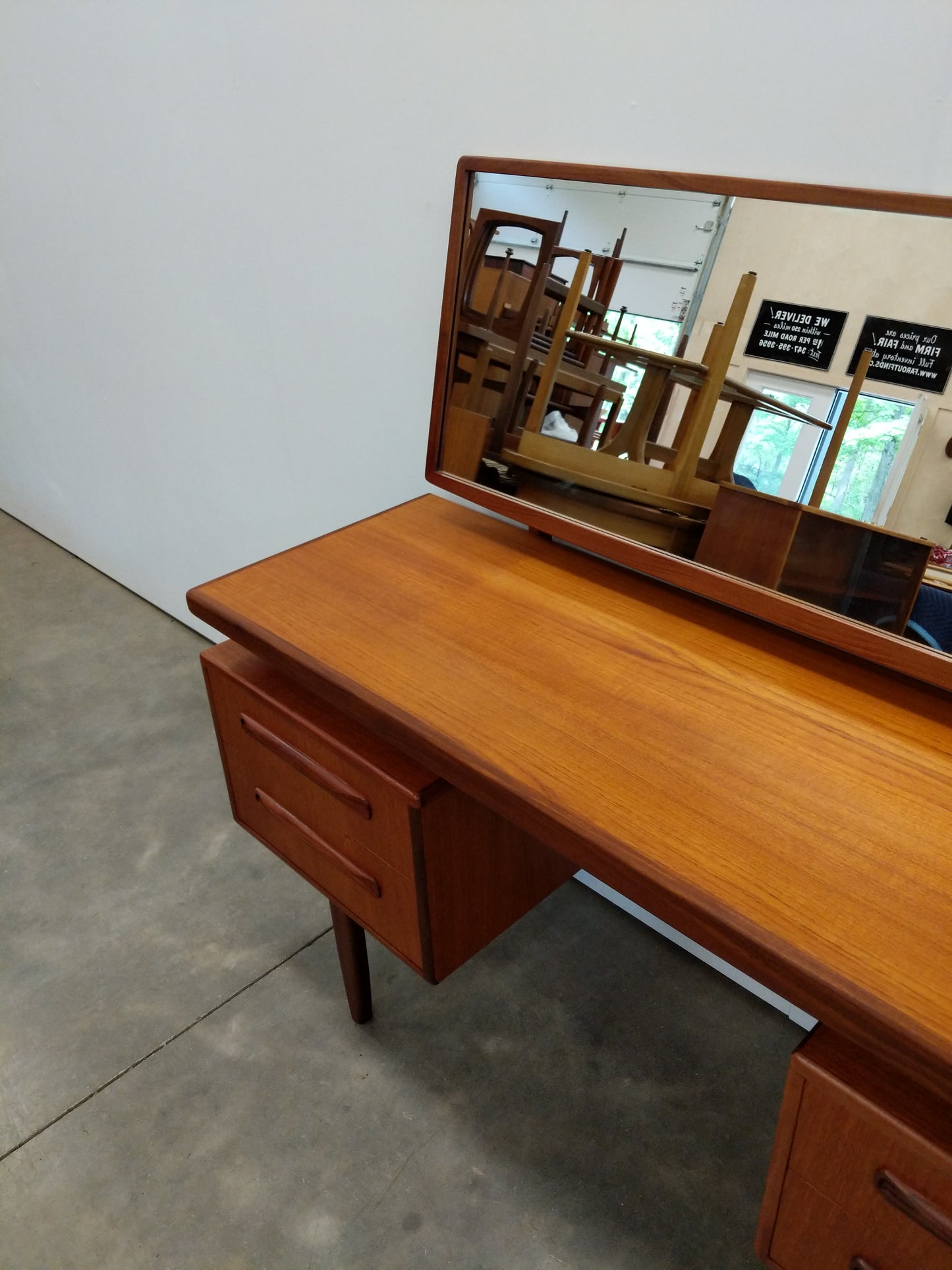 Vintage Mid Century Modern Teak Dressing Table / Desk by G Plan