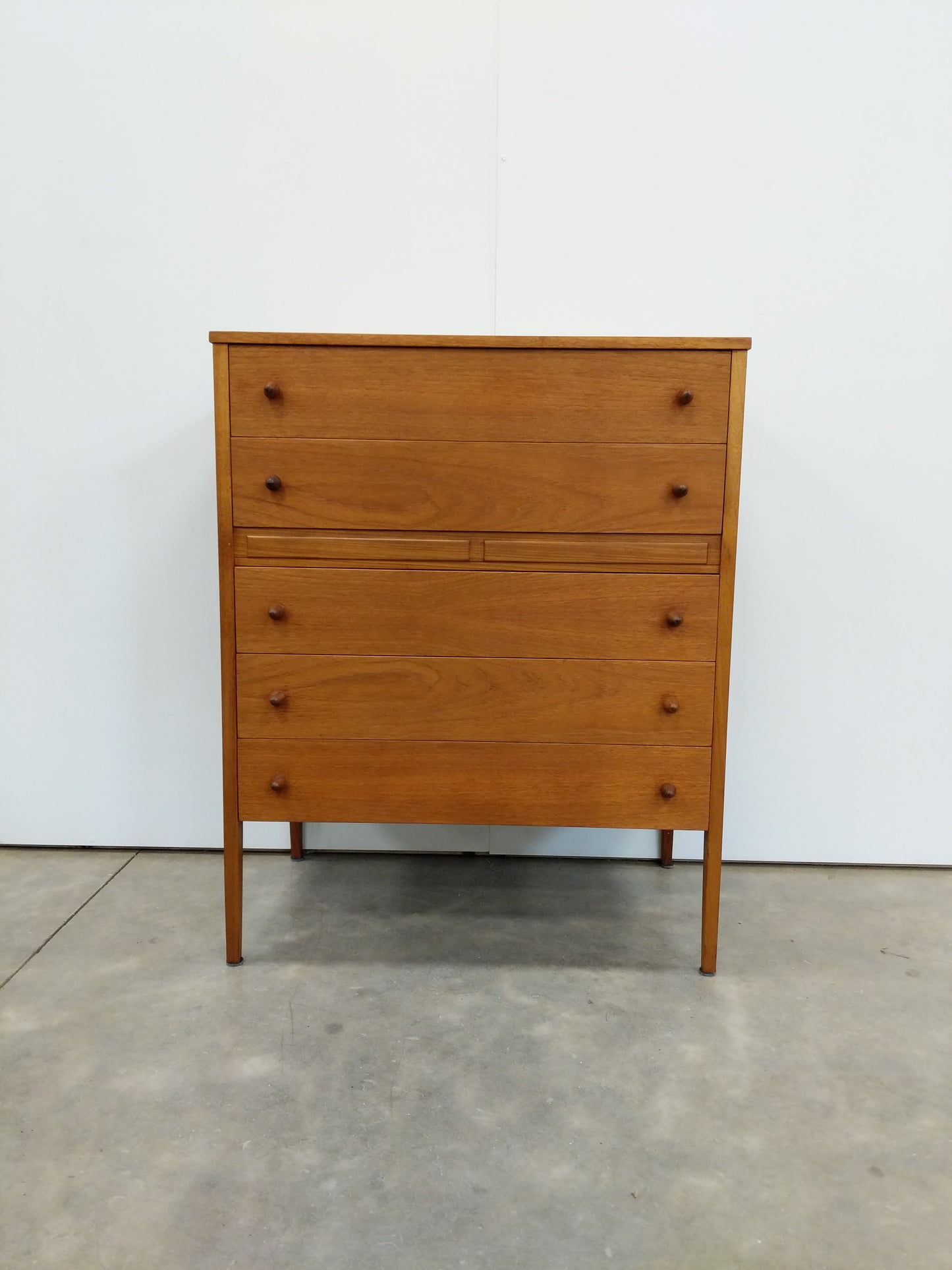 Vintage Mid Century Modern Teak Dresser