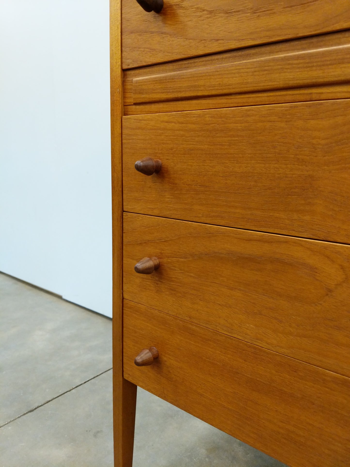 Vintage Mid Century Modern Teak Dresser