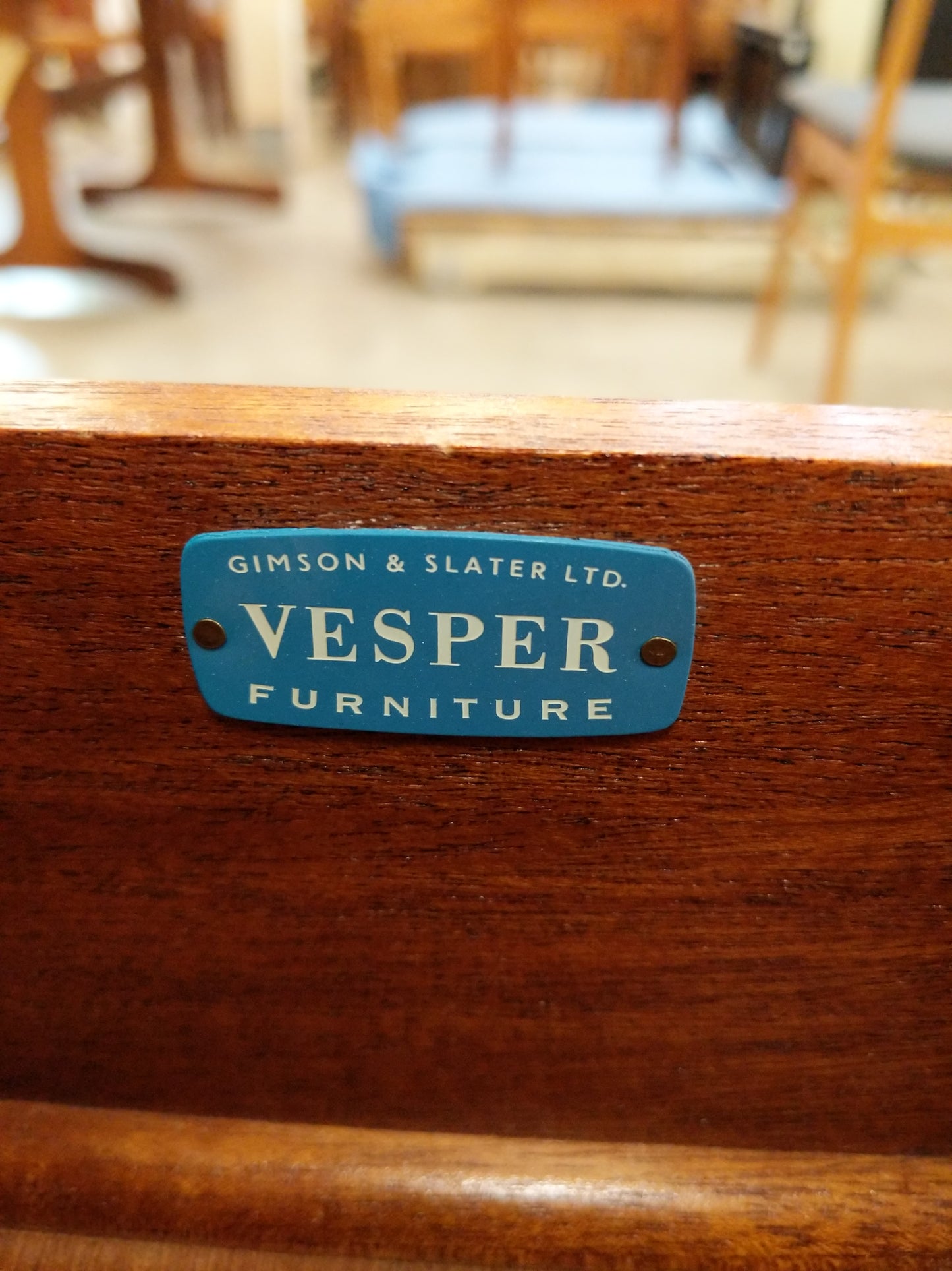 Vintage Mid Century Modern Desk / Dressing Table by Vesper