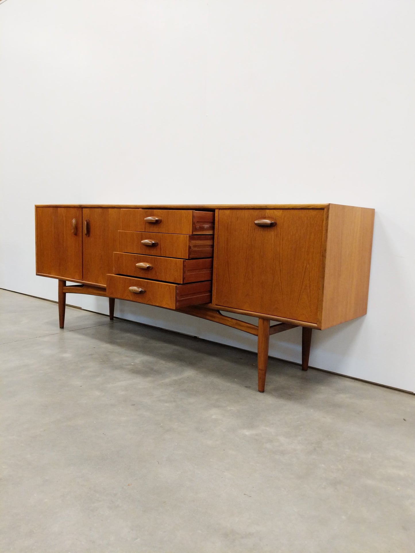 Vintage Mid Century Modern Teak Credenza by G Plan