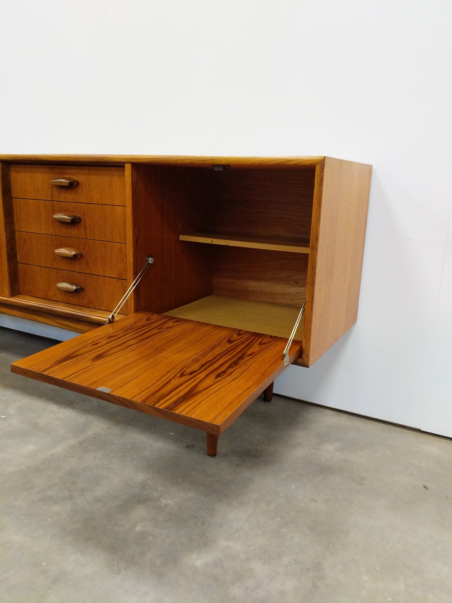 Vintage Mid Century Modern Teak Credenza by G Plan