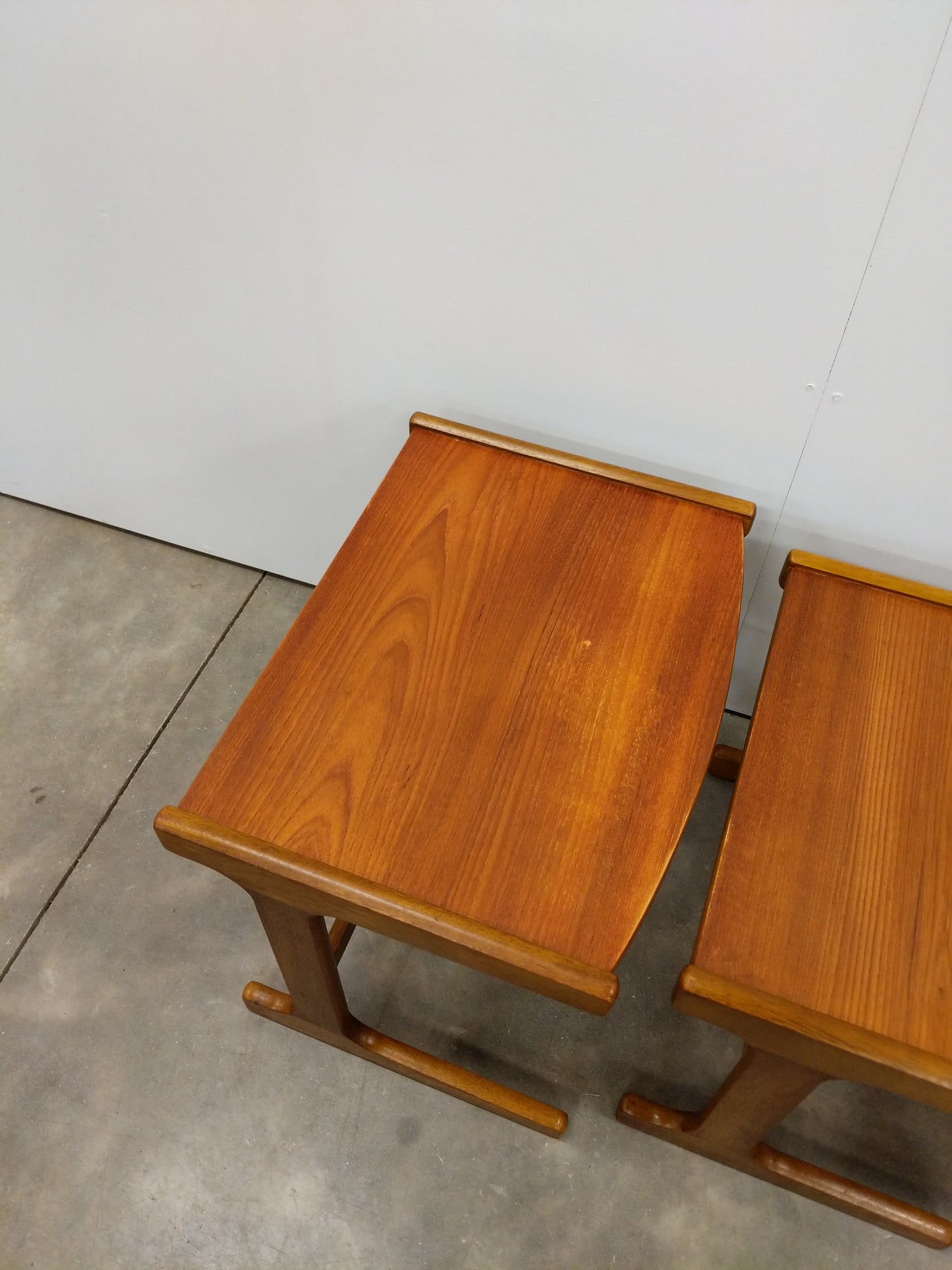 Set of Vintage Mid Century Modern Teak Nesting Tables