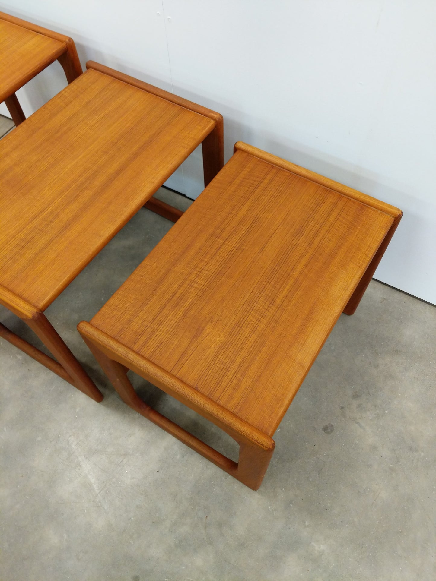 Set of Vintage Danish Modern Teak Nesting Tables by Salin Nyborg